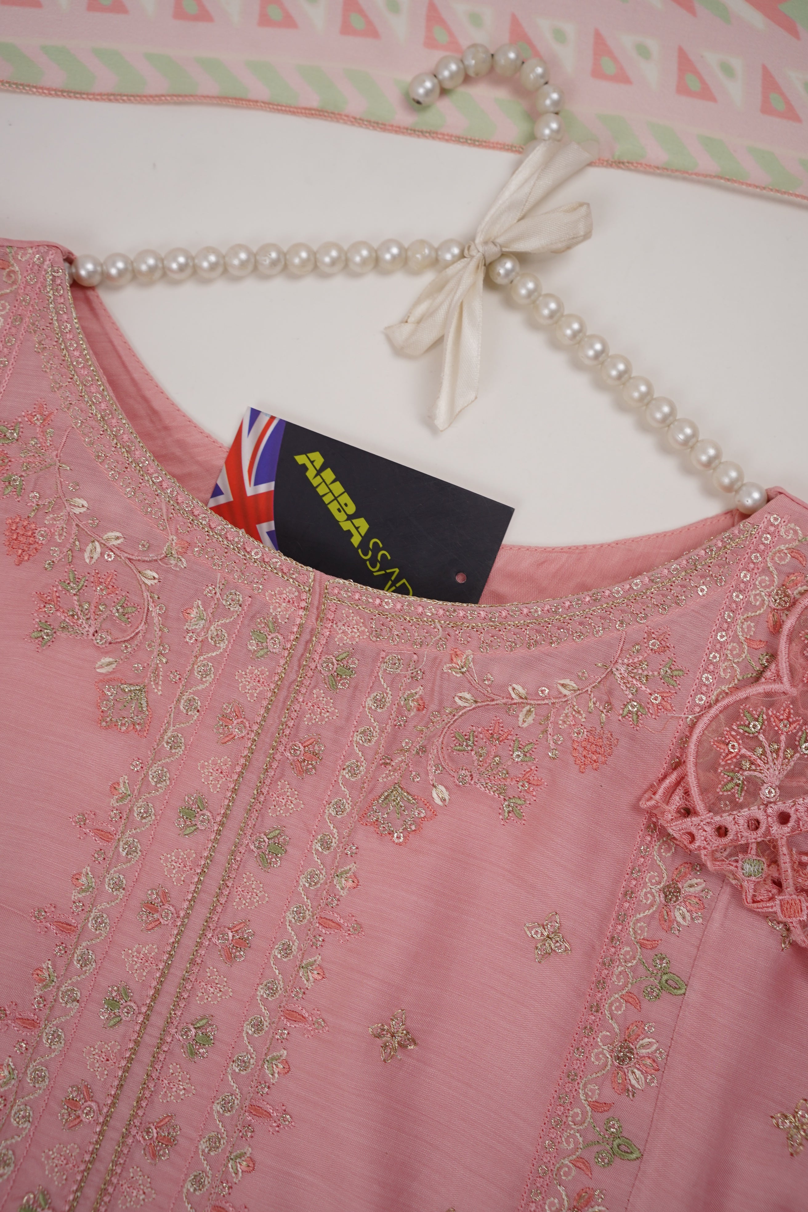 Bin Nisar Originals - Embroidered  Outfit with Chafoon Dupatta - Ready to Wear