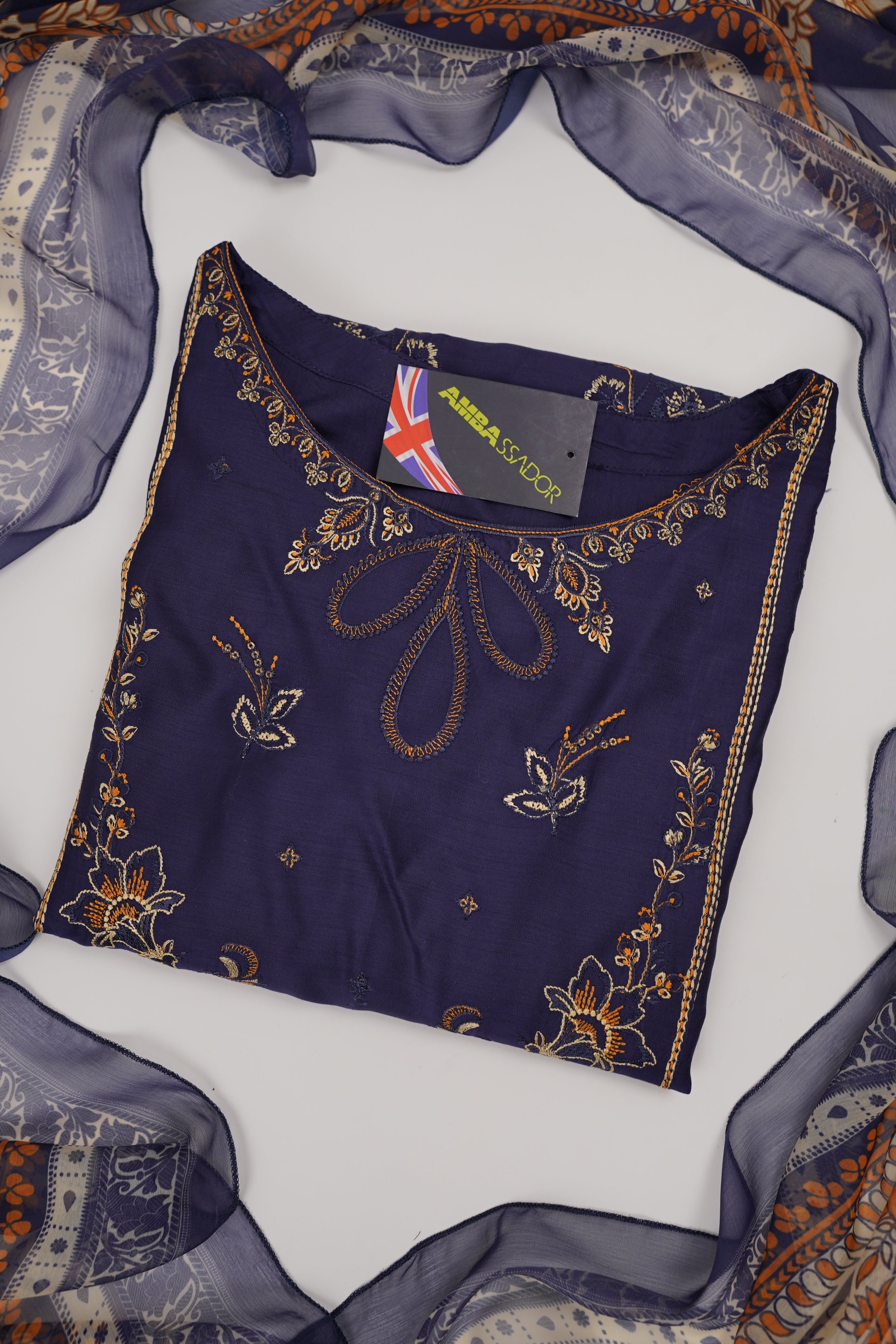 Bin Saeed Originals - Embroidered  Outfit with Dupatta - Ready to Wear