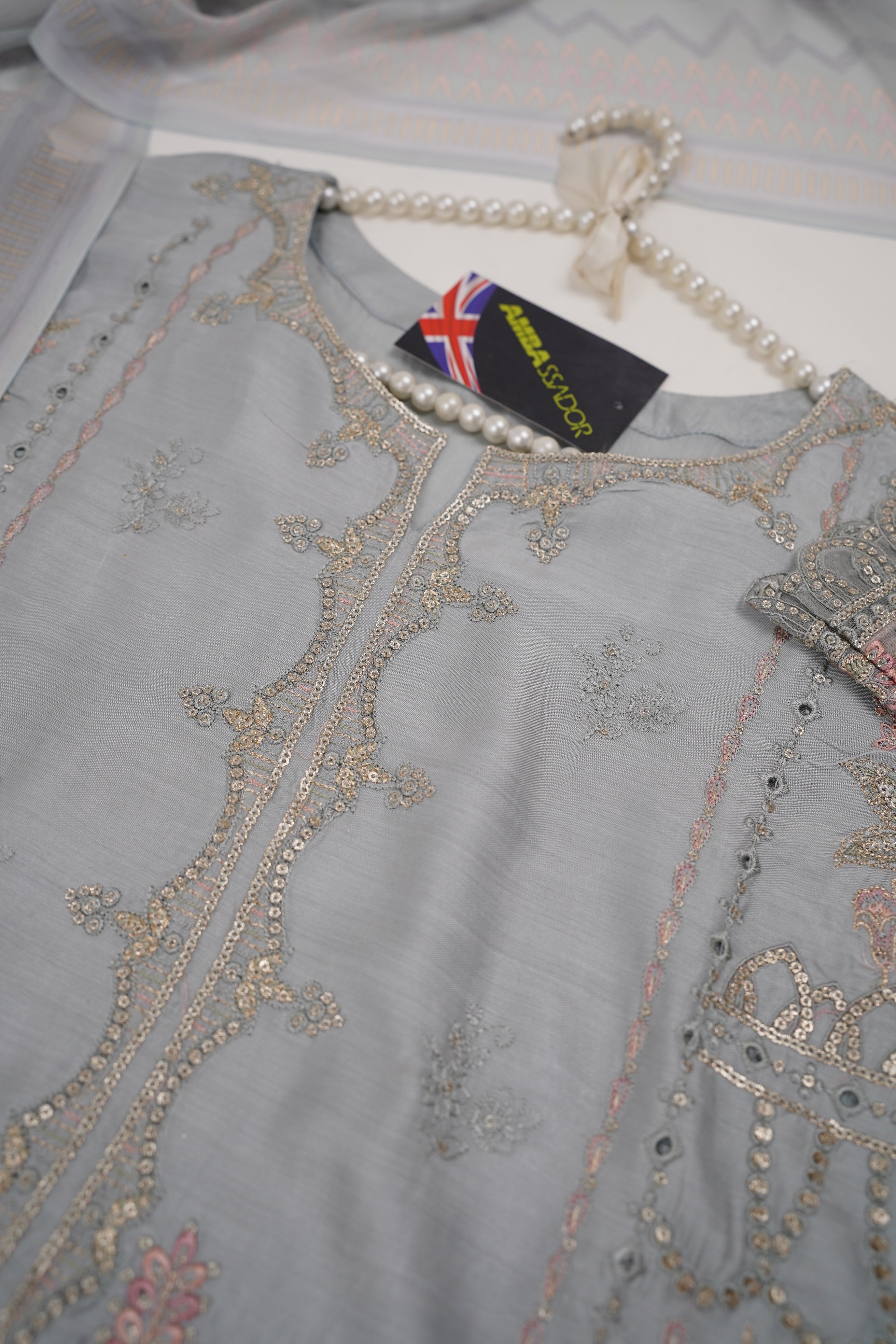 Bin Saeed Originals - Embroidered  Outfit with Dupatta - Ready to Wear