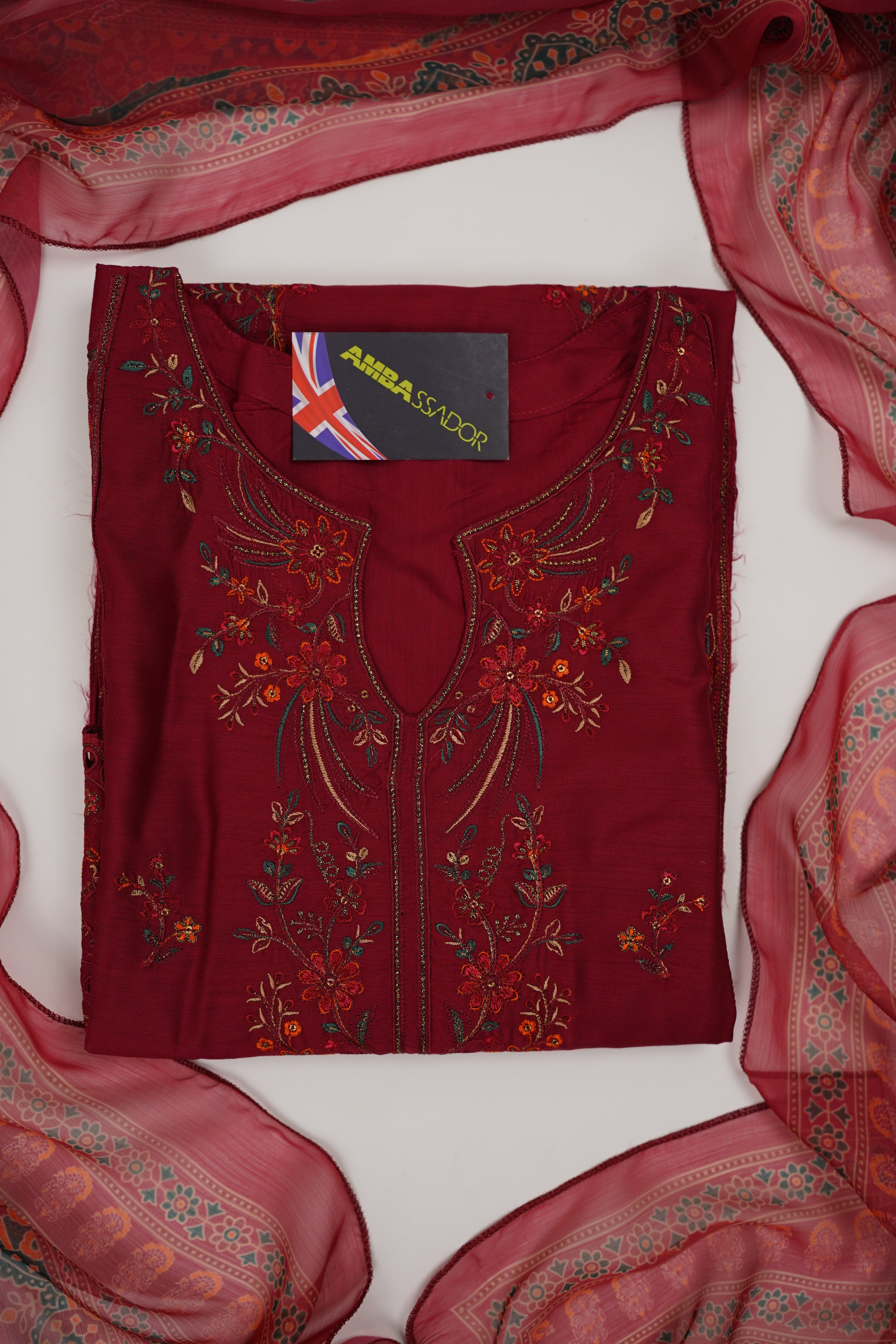 Bin Saeed Originals - Embroidered  Outfit with Dupatta - Ready to Wear